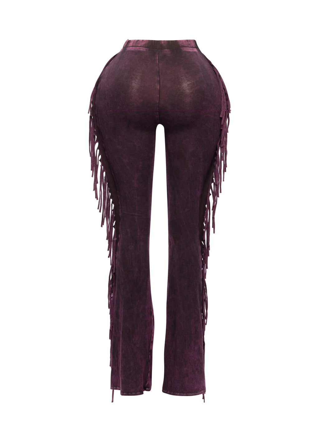 Fringe Trim Mineral Wash Pants in Dk Navy Size M – View 50