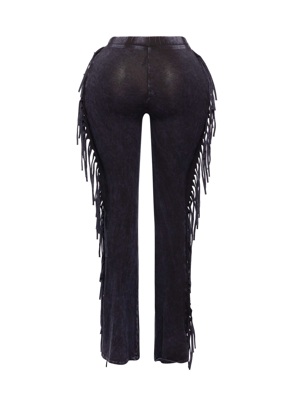 Fringe Trim Mineral Wash Pants in Dk Teal Size 1X – View 58
