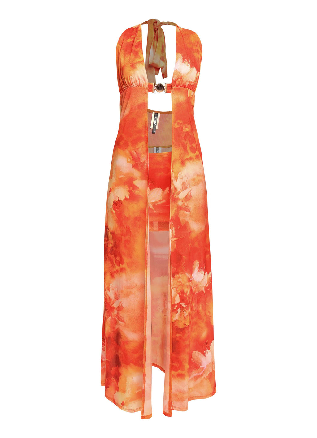 Halter Maxi Top & Mini Skirt Set – View 10