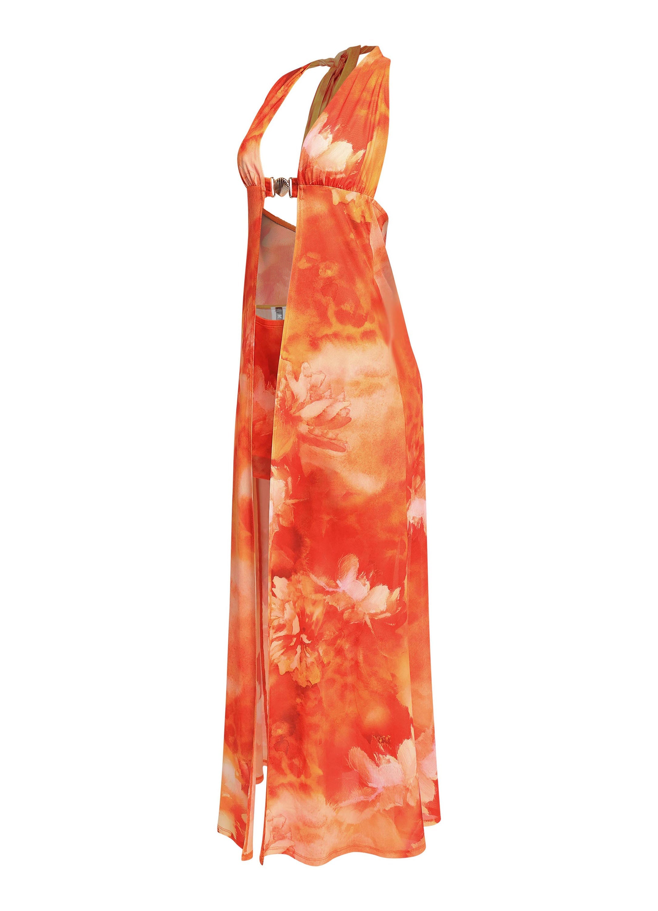 Halter Maxi Top & Mini Skirt Set – View 13