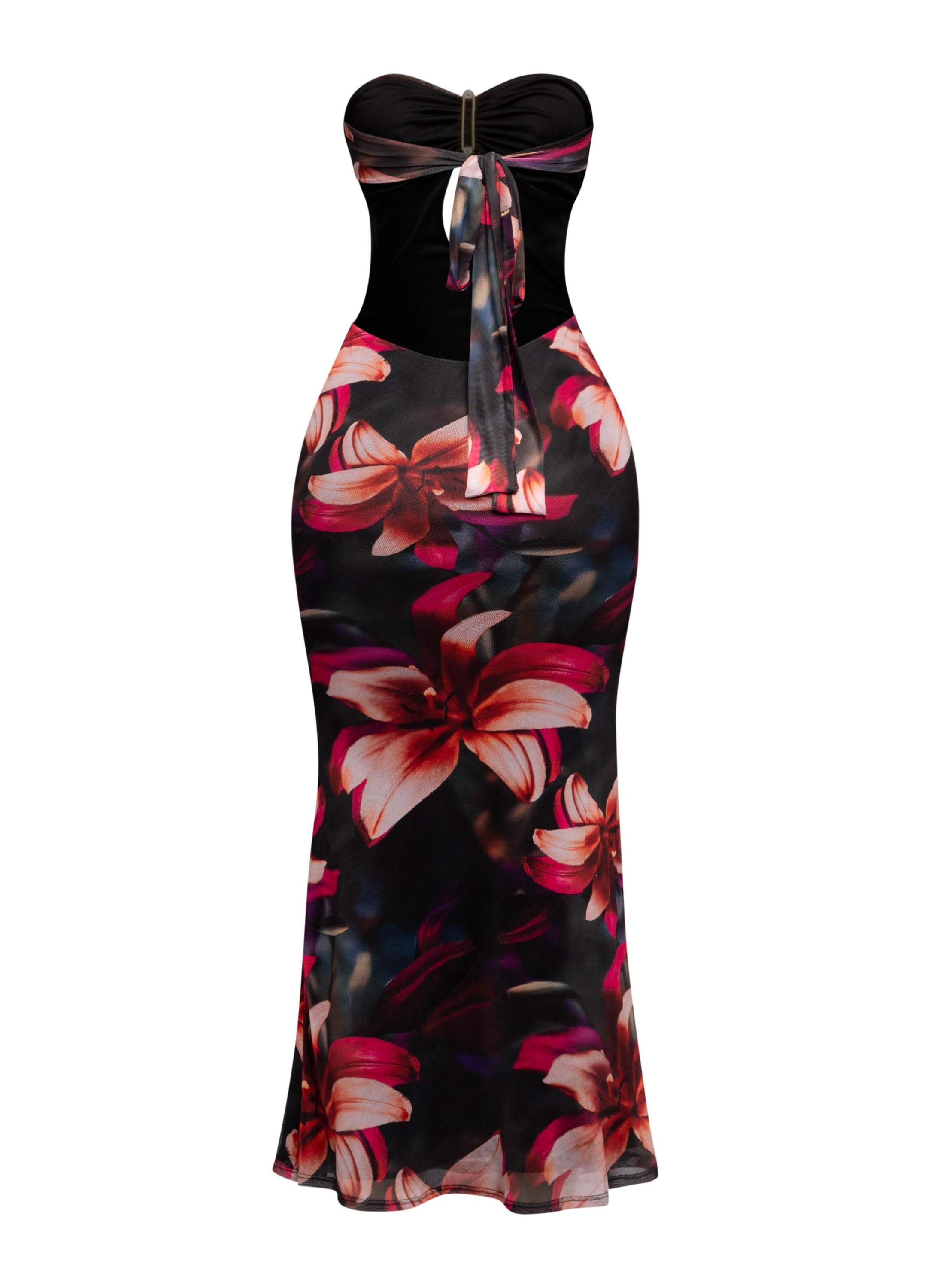 Strapless Cutout Midi Dress – View 11