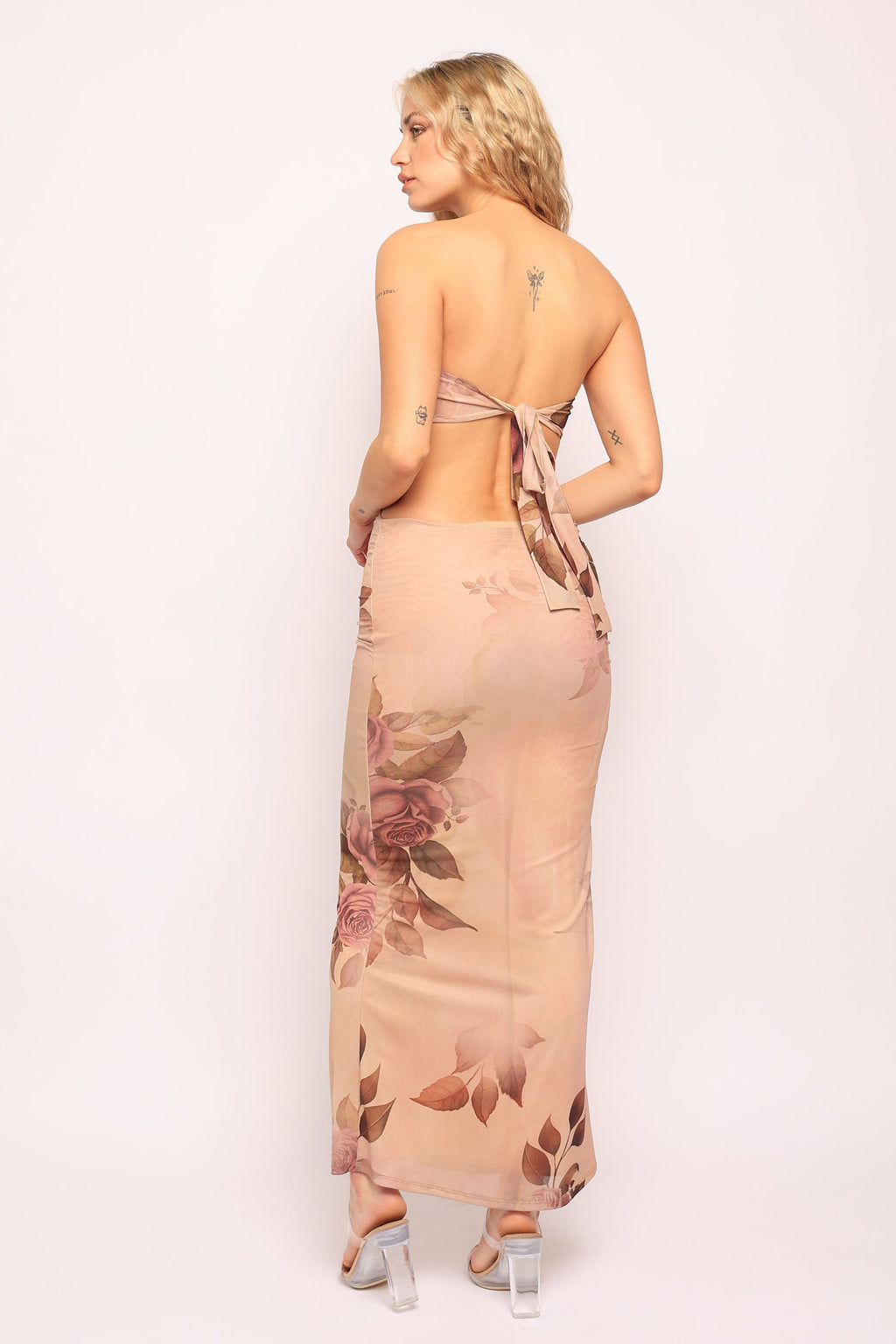Strapless Cutout Midi Dress – View 20