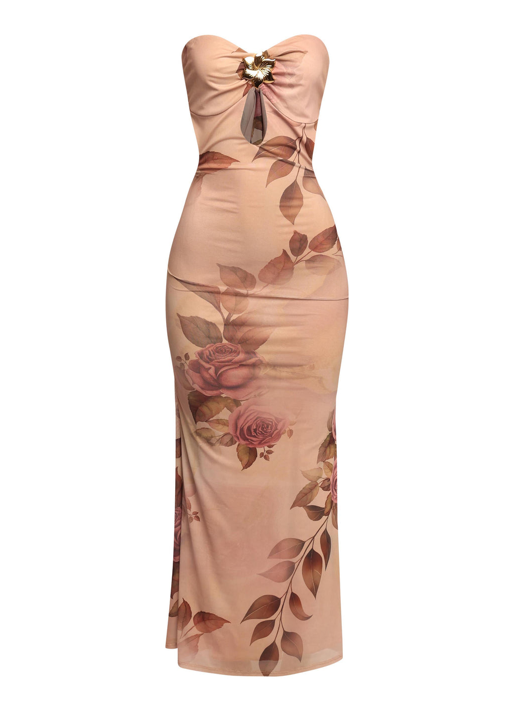 Strapless Cutout Midi Dress – View 17
