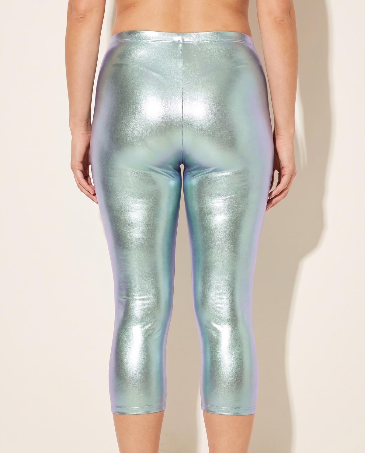 Capri Leggings in Blue Multi — back view
